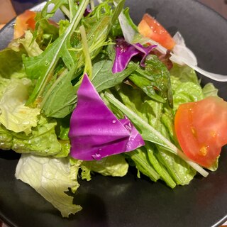 紫キャベツと緑野菜のサラダ